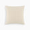 Organic Cotton & Wool Textured Stripe Pillow Cover In Wheat