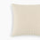 Detail of Organic Cotton & Wool Textured Stripe Pillow Cover In Wheat