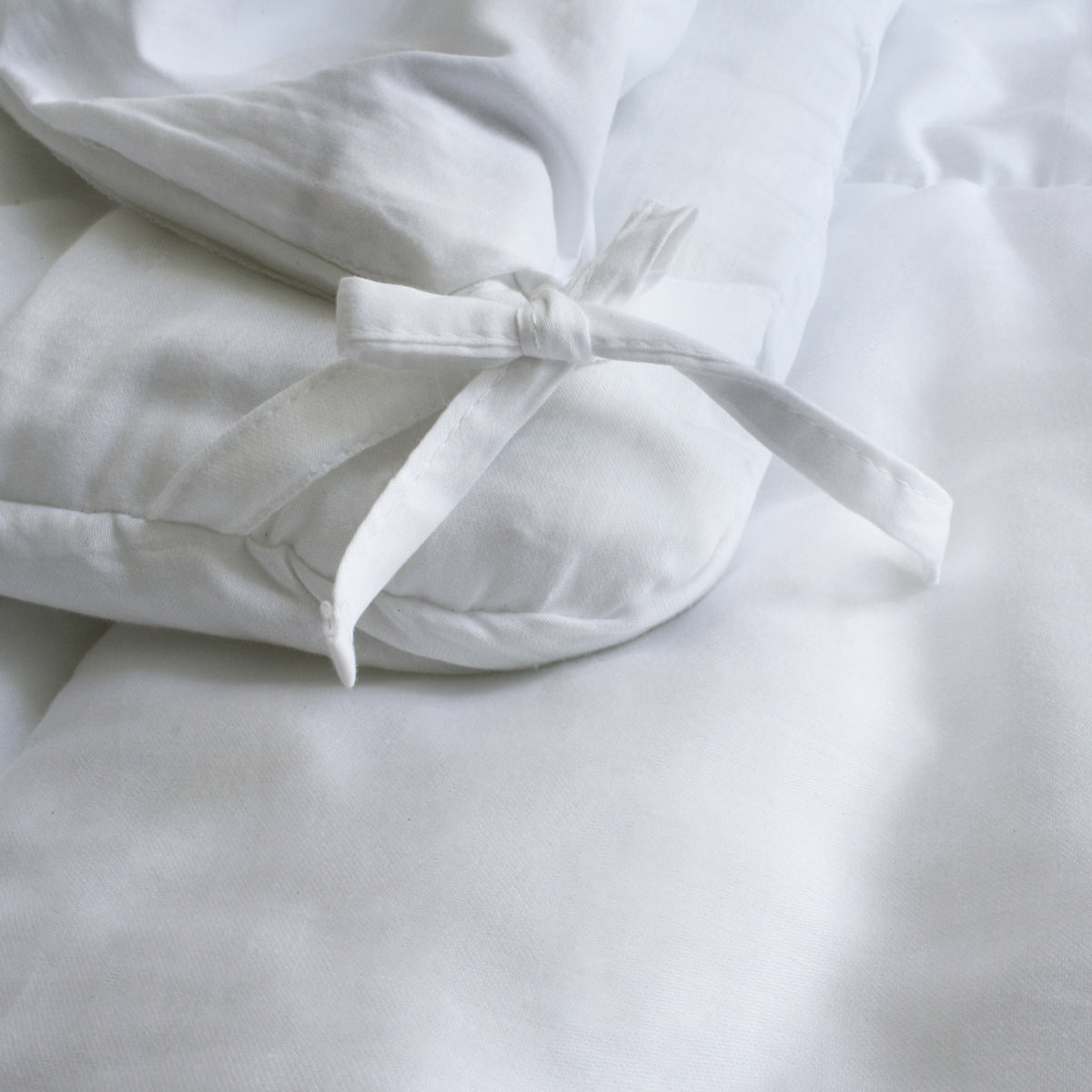 Organic Percale Bedding Set - Concrete and Vapour