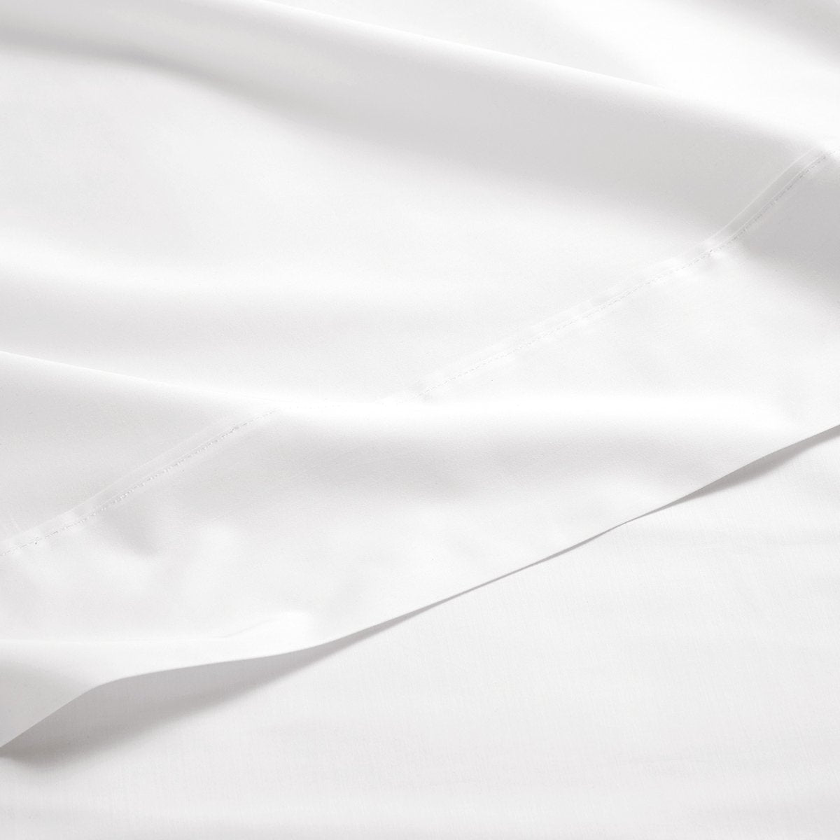 Organic Sateen Bedding Set - Green Mist and White