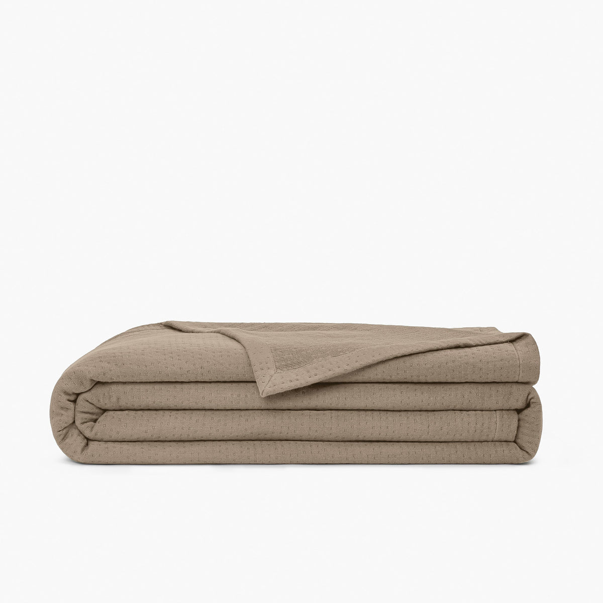 Organic Matelasse Blanket In Beige