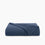 Organic Cotton Chunky Knit Throw In Denim