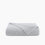 Organic Cotton Chunky Knit Throw In Light Gray