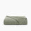 Organic Cotton Chunky Knit Throw In Moss