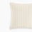 Detail Of Organic Cotton Ribbed Knit Pillow Cover In Cream