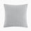 Organic Cotton Ribbed Knit Pillow Cover In Light Gray