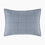 Texture Detail Of Linen Eucalyptus Sham In Chambray