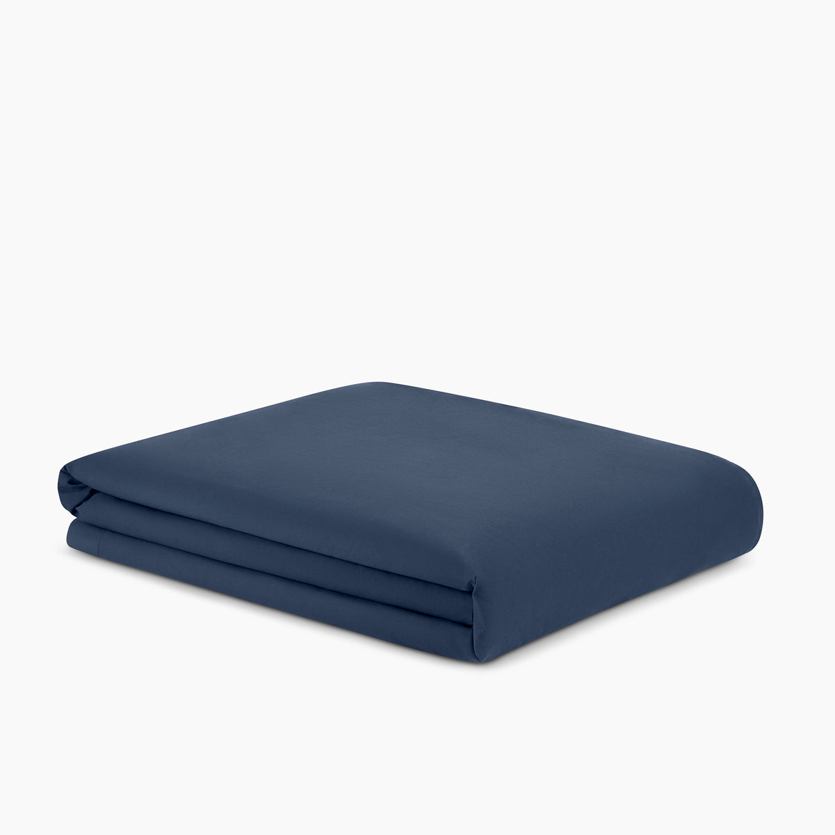 Organic Washed Cotton Flat Sheet In Denim