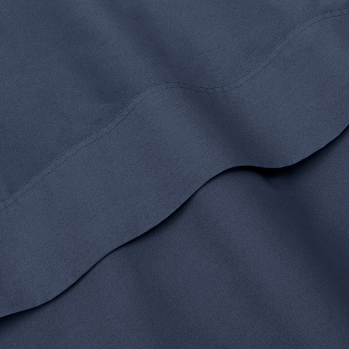 Detail Of Organic Washed Cotton Flat Sheet In Denim