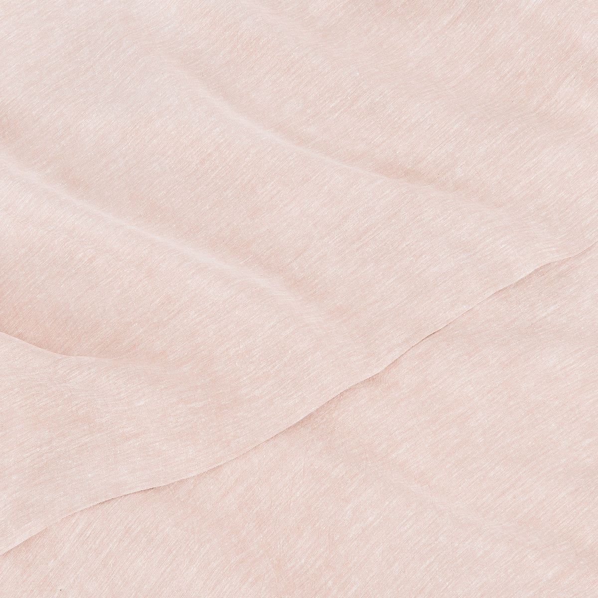 Fabric Detail Of Linen Eucalyptus Flat Sheet In Rose Dust