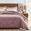 Bed Made With Linen Eucalyptus Flat Sheet In Fig