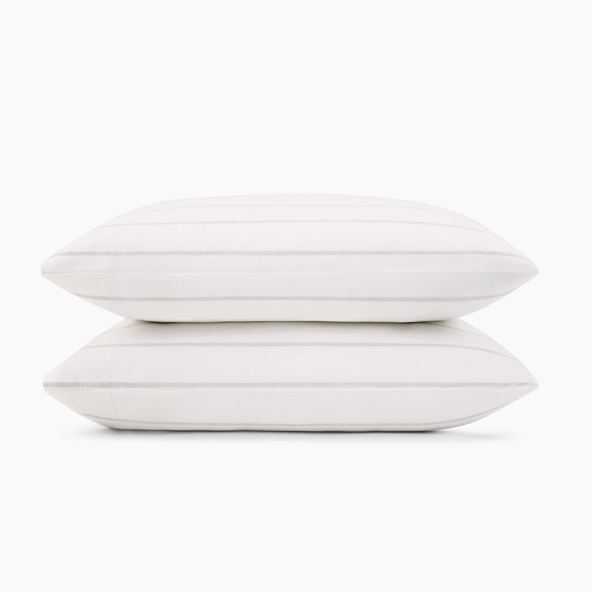 Linen Eucalyptus Pillowcase Set In Glacier Stripe