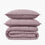 fig purple linen eucalyptus box quilt blanket and pillow shams