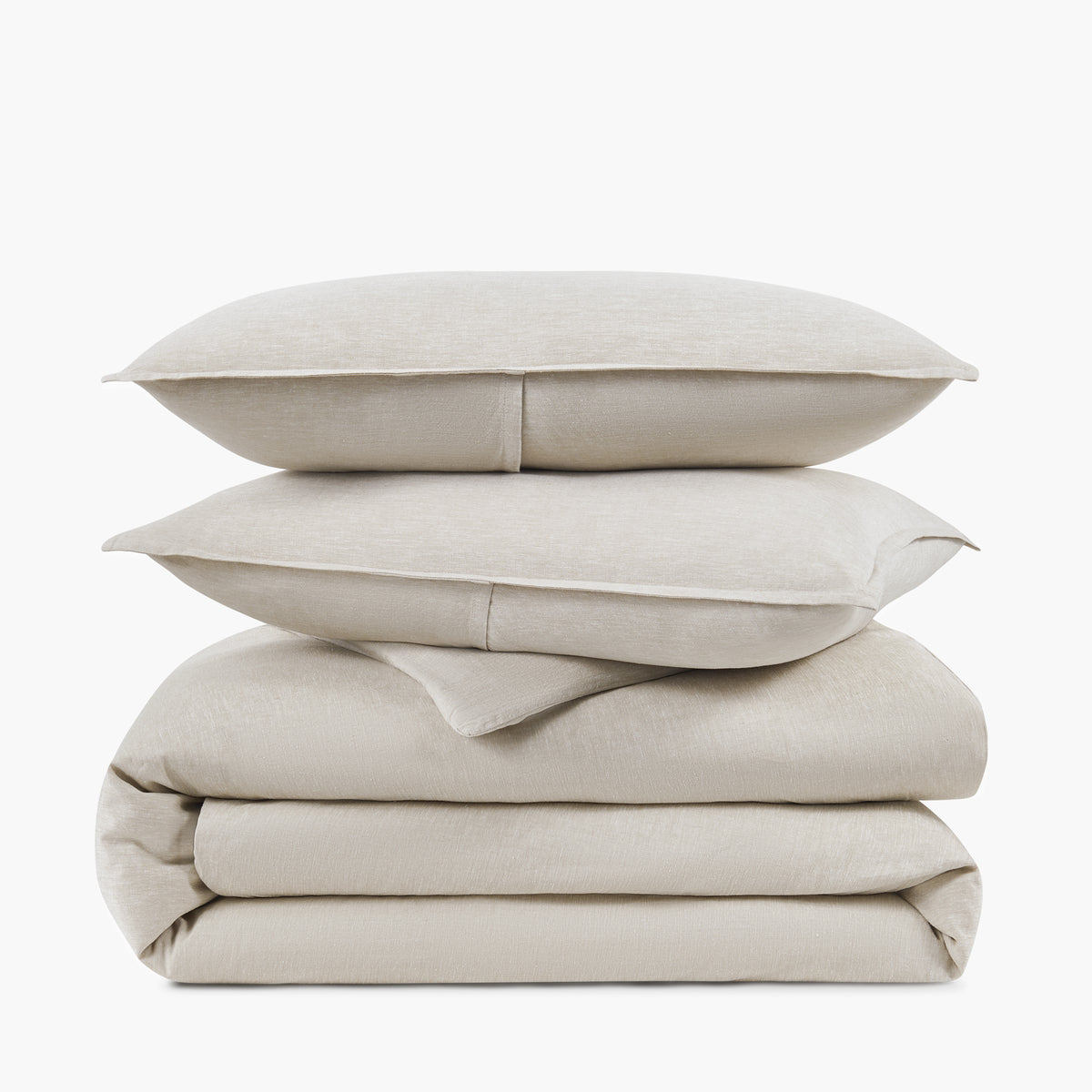 natural stone linen eucalyptus duvet cover pillow shams set