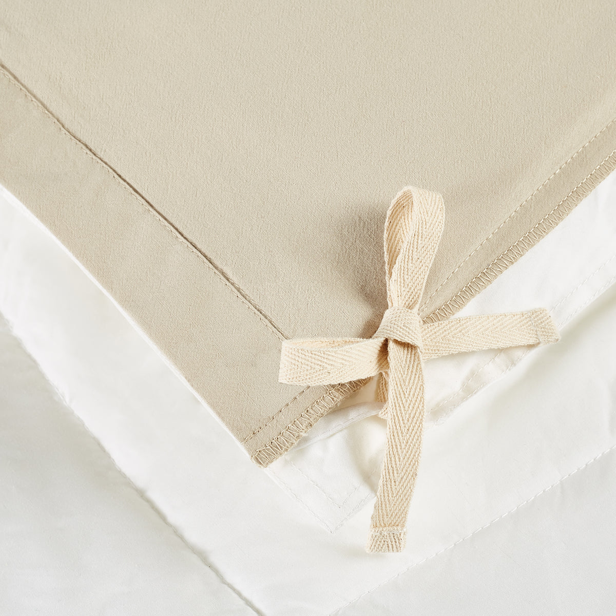 organic cotton crinkle matelasse natural stone duvet cover