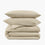 organic cotton crinkle matelasse natural stone duvet cover shams set