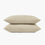 organic cotton crinkle matelasse natural stone pillow shams