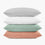 organic cotton crinkle matelasse natural stone pillow shams