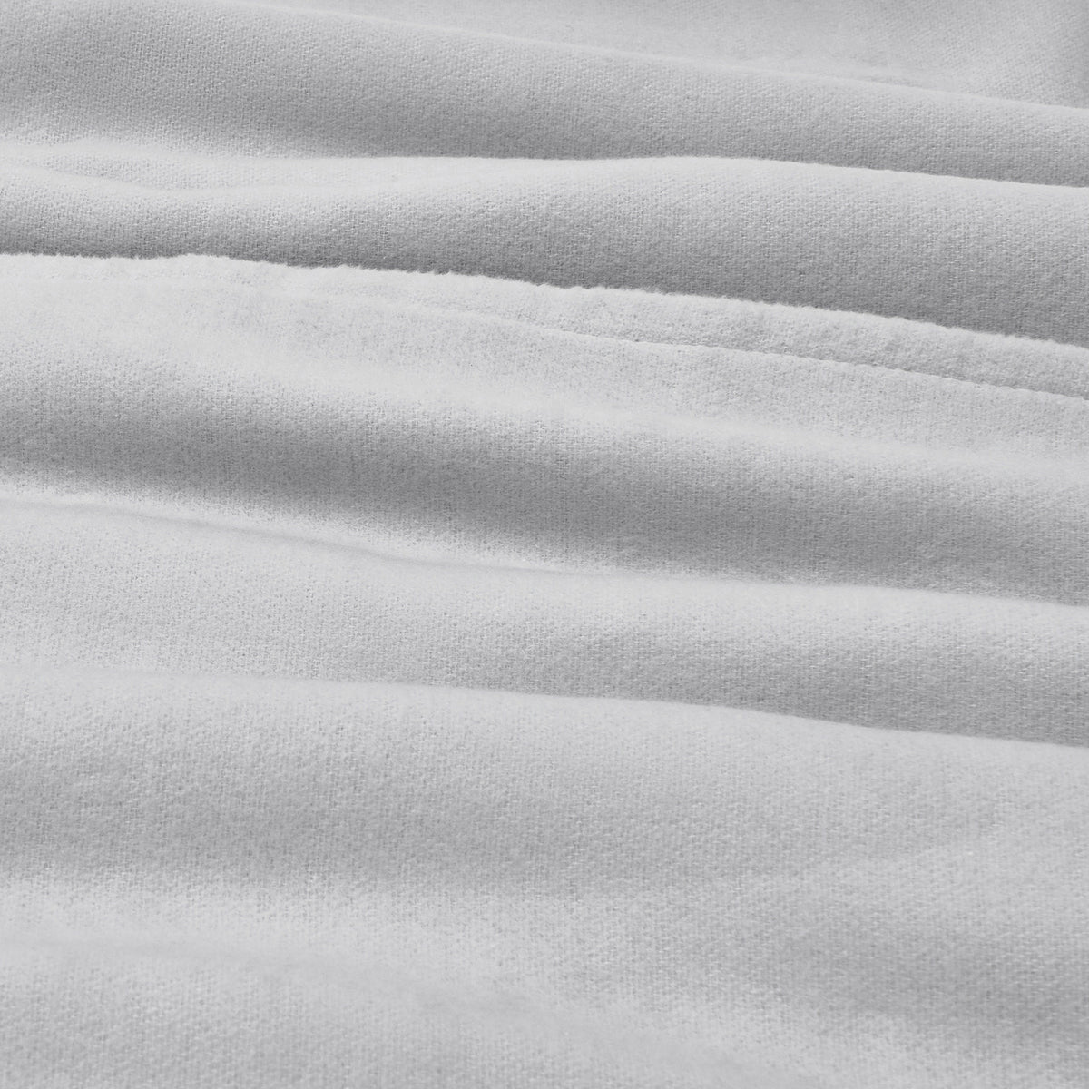 organic brushed cotton blanket pearl gray detail