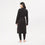 organic cotton lightweight black robe back