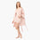 organic cotton loungewear blush pink short robe set