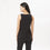 organic cotton black flowy swing tank top back