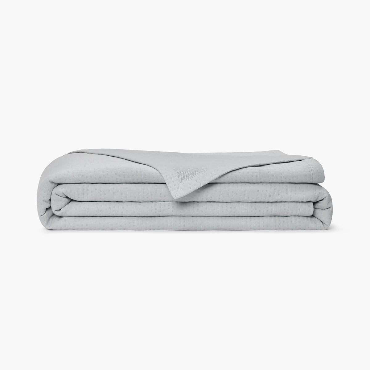 organic matelasse blanket gray hero