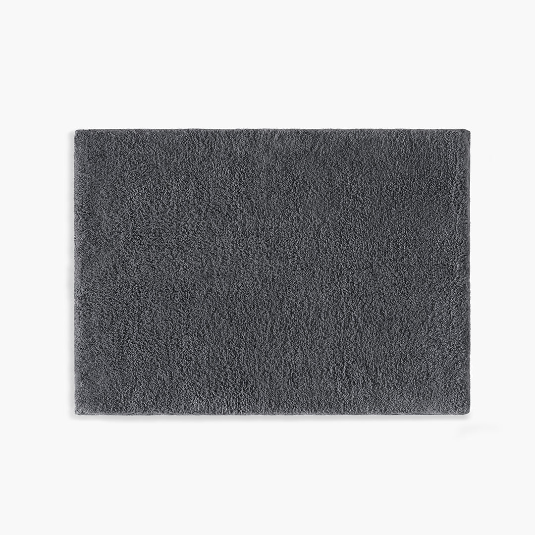 Classic Organic Bath Rug - Charcoal
