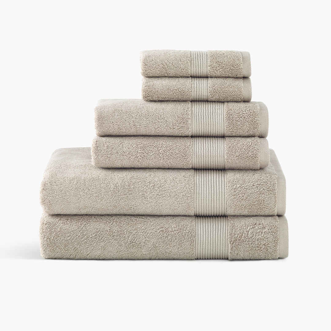classic light taupe organic cotton 650 GSM bath towels