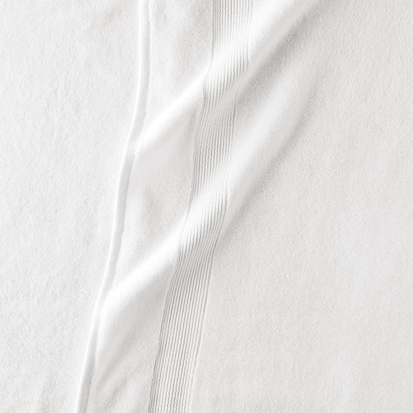 classic white organic cotton 650 GSM bath towels detail