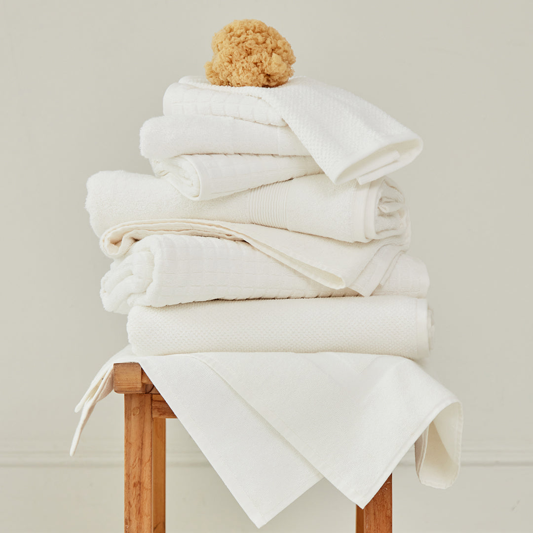 classic white organic cotton 650 GSM bath towels