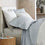 organic cotton percale oyster light gray cooling pillowcases set