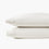 organic cotton percale vapour white cooling pillowcases set