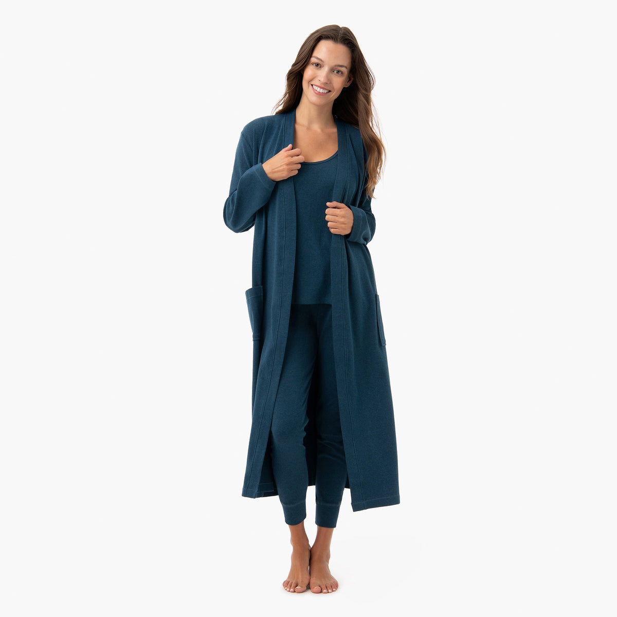 organic robe teal