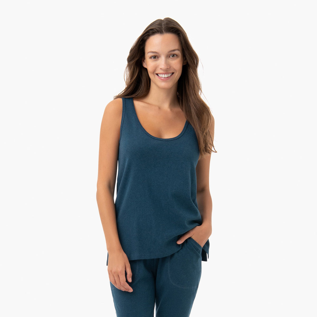 organic swing tank teal