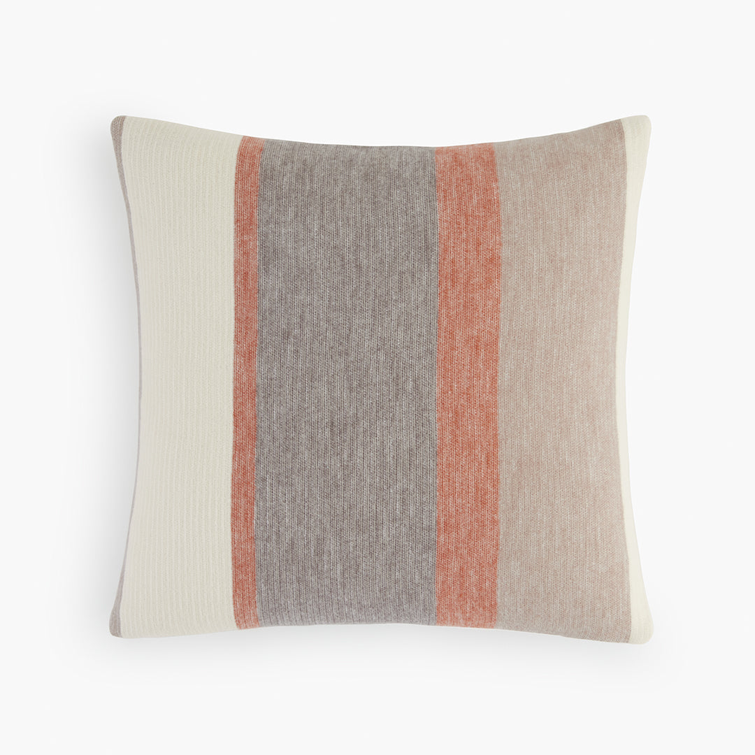 organic cotton wool throw pillow cover sedona stripe
