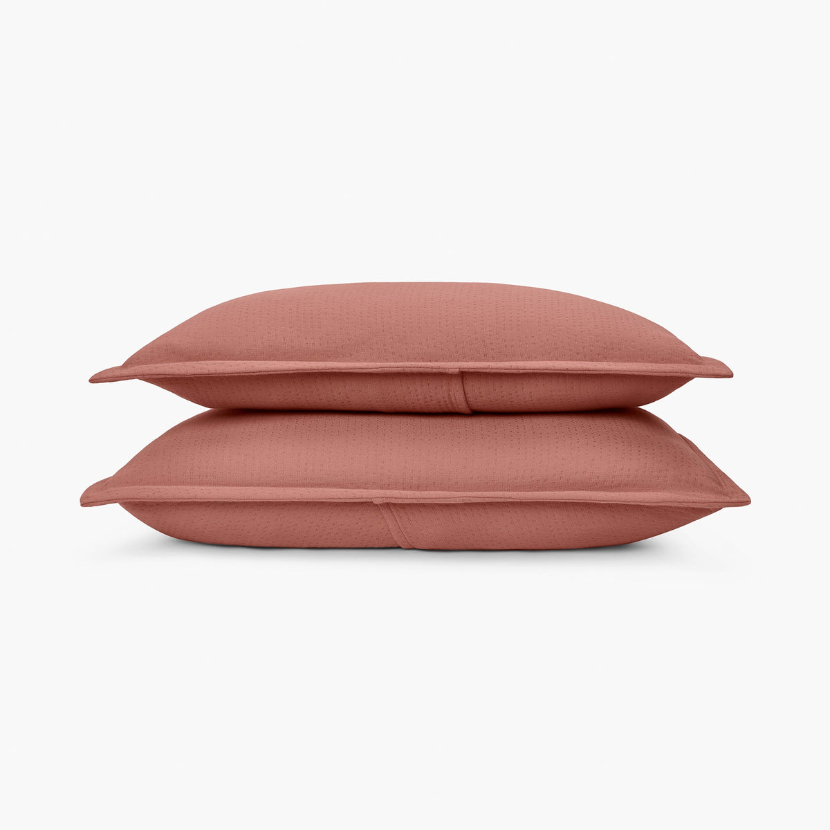 organic matelasse sham set clay