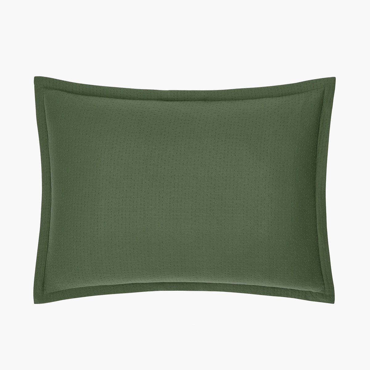 organic matelasse sham set forest detail