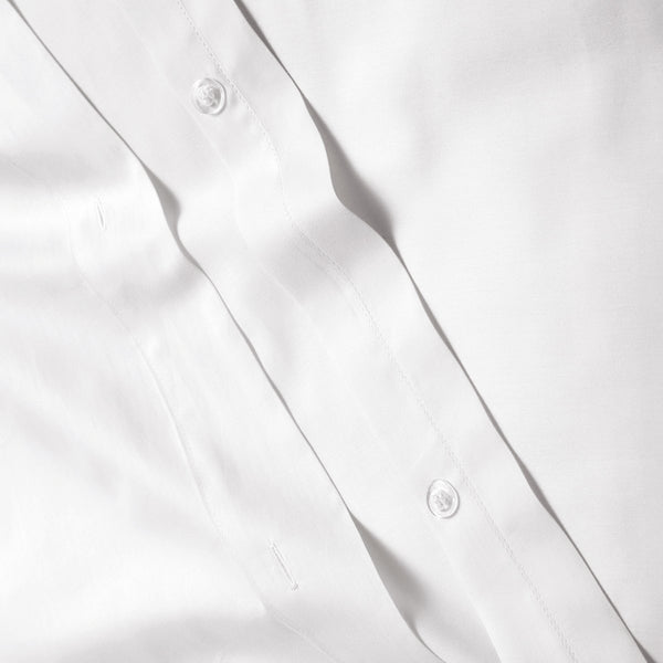 organic sateen duvet cover set white detail