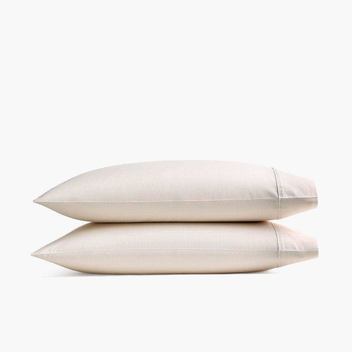 organic sateen pillowcases cream