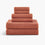 Textured Organic Towel - Terracotta