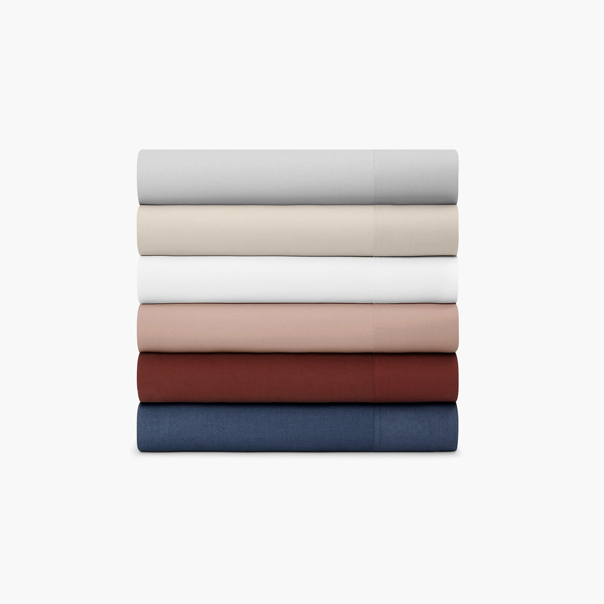 washed cotton duvet set brick red stack