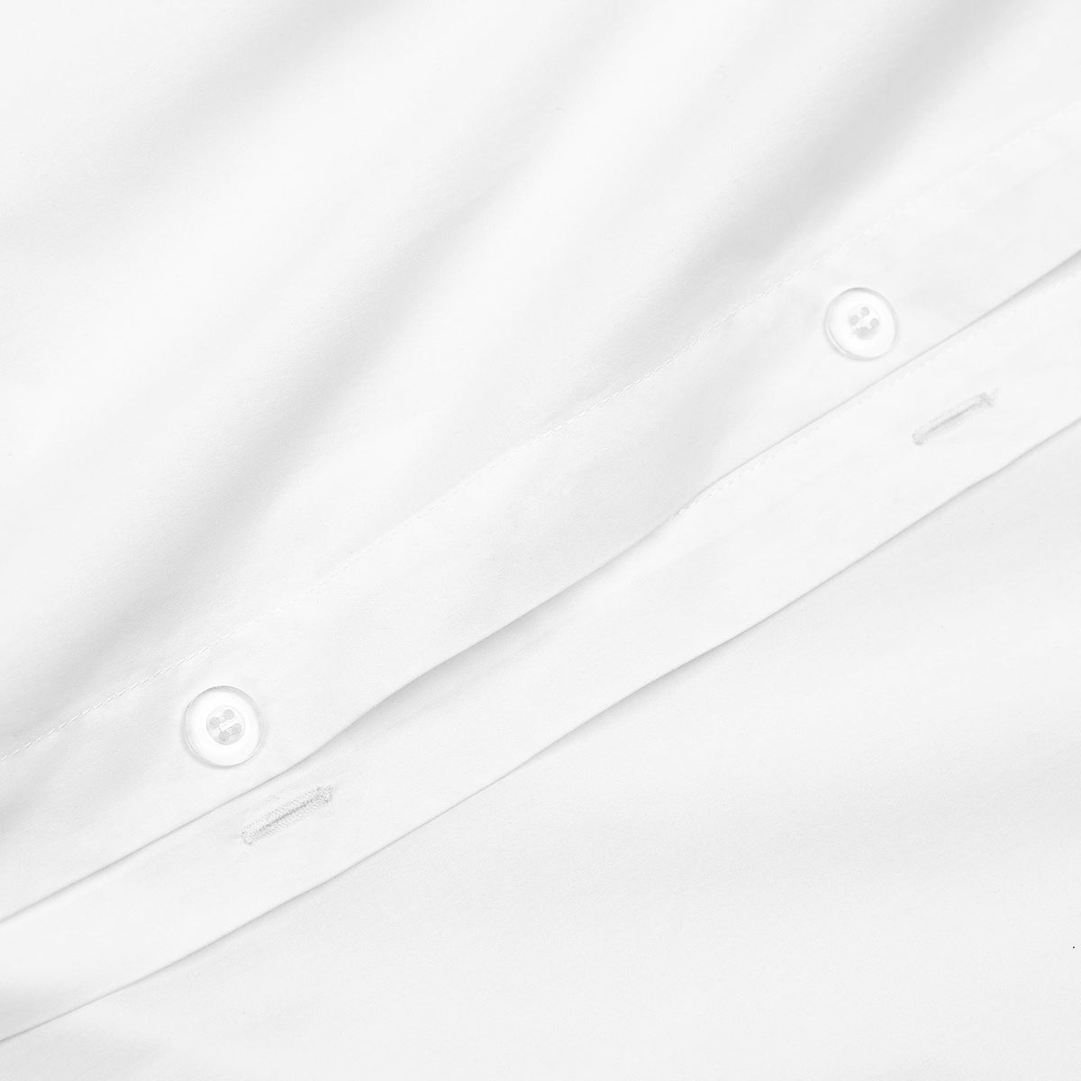 washed cotton duvet set white detail