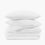 Organic Crinkle Matelasse Duvet Cover - White