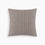 Organic Cotton & Wool Textured Stripe Pillow Case In Espresso