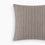 Detail of Organic Cotton & Wool Textured Stripe Pillow Cover In Espresso