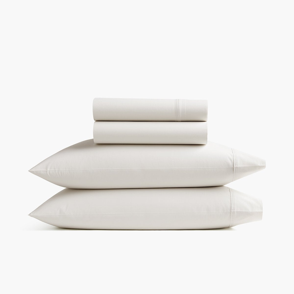 Organic Percale Bedding Set - Concrete and Vapour