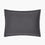 Texture Detail Of Organic Matelasse Sham Set In Coal