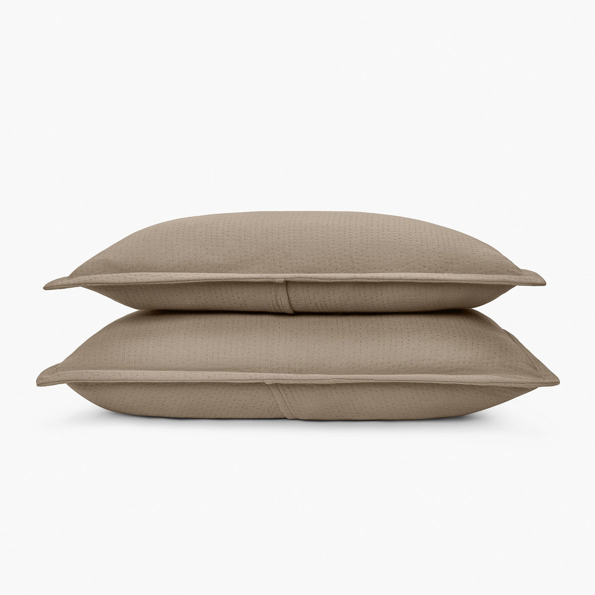 Organic Matelasse Sham Set In Beige