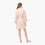 organic cotton loungewear blush pink short robe